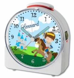 CreaDesign Kinder Funkwecker Weiß Personalisiert Mit Namen Ritter 12-Stunden-Anzeigeformat, Geräuschlos/Ohne Ticken, Nachtlicht 10 CreaDesign Kinder Funkwecker Weiß Personalisiert Mit Namen Ritter 12-Stunden-Anzeigeformat, Geräuschlos/Ohne Ticken, Nachtlicht -Audio Rabatte 28901736 04