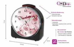 CreaDesign Kinder Funkwecker Weiß Personalisiert Mit Namen Blume -Audio Rabatte 28901790 02