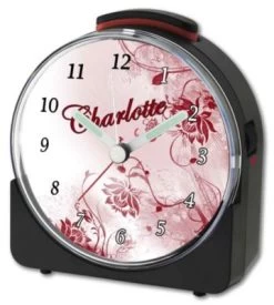 CreaDesign Kinder Funkwecker Weiß Personalisiert Mit Namen Blume -Audio Rabatte 28901790 03