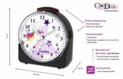CreaDesign Kinder Funkwecker Weiß Personalisiert Mit Namen Einhorn -Audio Rabatte 28901792 05