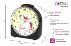 CreaDesign Kinder Funkwecker Weiß Personalisiert Mit Namen Einhorn -Audio Rabatte 28901810 05