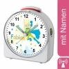 CreaDesign Kinder Funkwecker Weiß Personalisiert Mit Namen Superheld 12-Stunden-Anzeigeformat, Geräuschlos/Ohne Ticken, Nachtlicht -Audio Rabatte 28901858 01