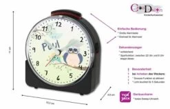 CreaDesign Kinder Funkwecker Weiß Personalisiert Mit Namen Eule Opa -Audio Rabatte 28901942 02