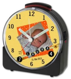 CreaDesign Kinder Funkwecker Weiß Personalisiert Mit Namen Scrapbooking -Audio Rabatte 28901950 03