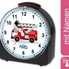 CreaDesign Kinder Funkwecker Weiß Personalisiert Mit Namen Feuerwehr -Audio Rabatte 28901958 01