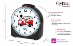 CreaDesign Kinder Funkwecker Weiß Personalisiert Mit Namen Feuerwehr -Audio Rabatte 28901958 02