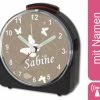 CreaDesign Kinder Funkwecker Weiß Personalisiert Mit Namen Schmetterling 1 CreaDesign Kinder Funkwecker Weiß Personalisiert Mit Namen Schmetterling -Audio Rabatte 28901994 01