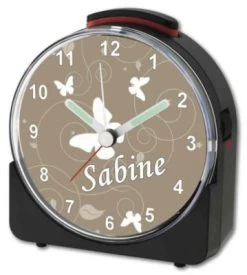 CreaDesign Kinder Funkwecker Weiß Personalisiert Mit Namen Schmetterling -Audio Rabatte 28901994 04
