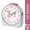 CreaDesign Kinder Funkwecker Weiß Personalisiert Mit Namen Balerina 12-Stunden-Anzeigeformat, Geräuschlos/Ohne Ticken, Nachtlicht -Audio Rabatte 28901996 01