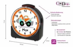 CreaDesign Kinder Funkwecker Weiß Personalisiert Mit Namen Bagger 8 CreaDesign Kinder Funkwecker Weiß Personalisiert Mit Namen Bagger -Audio Rabatte 28902086 02