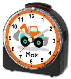 CreaDesign Kinder Funkwecker Weiß Personalisiert Mit Namen Bagger 9 CreaDesign Kinder Funkwecker Weiß Personalisiert Mit Namen Bagger -Audio Rabatte 28902086 03