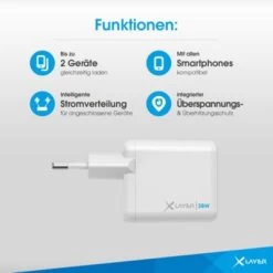 Xlayer Charger Powercharger 38W USB-C Schnellladegerät Dual Power Delivery Schnellladen Für IPad IPhone 14 13 Mini 13 Pro Max 12 11 SE XS, Android Geräte -Audio Rabatte 29419711 04