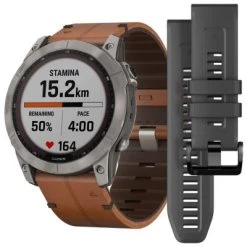 Garmin Fenix 7X Saphir Solar Titan Smartwatch Schiefergrau Smartwatches -Audio Rabatte 29809037 05