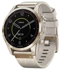 Garmin Fenix 7S Saphir Solar Titan Smartwatch Crème/Crèmegold Smartwatches