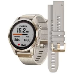 Garmin Fenix 7S Saphir Solar Titan Smartwatch Crème/Crèmegold Smartwatches -Audio Rabatte 29809049 04