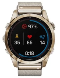 Garmin Fenix 7S Saphir Solar Titan Smartwatch Crème/Crèmegold Smartwatches -Audio Rabatte 29809049 05