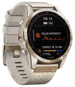 Garmin Fenix 7S Saphir Solar Titan Smartwatch Crème/Crèmegold Smartwatches -Audio Rabatte 29809049 06