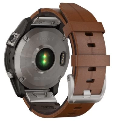 Garmin Fenix 7 Saphir Solar Titan Smartwatch Grau Mit Lederband Smartwatches 5 Garmin Fenix 7 Saphir Solar Titan Smartwatch Grau Mit Lederband Smartwatches - Image 3