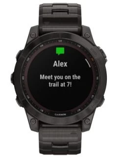 Garmin Fenix 7 Saphir Solar Titan Smartwatch Schwarz/Grau Smartwatches -Audio Rabatte 29867491 04