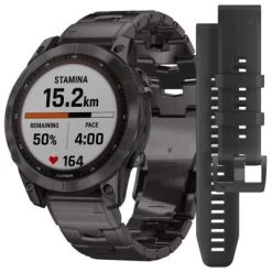 Garmin Fenix 7 Saphir Solar Titan Smartwatch Schwarz/Grau Smartwatches -Audio Rabatte 29867491 05