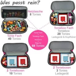 PUNALU Große Tasche Für Toniebox Inkl. Schutzfolie Passend Für Toniebox, Platz Für 68 Tonies, Set Toniebox Tasche + Toniebox Aufkleber 11 PUNALU Große Tasche Für Toniebox Inkl. Schutzfolie Passend Für Toniebox, Platz Für 68 Tonies, Set Toniebox Tasche + Toniebox Aufkleber -Audio Rabatte 29968571 04