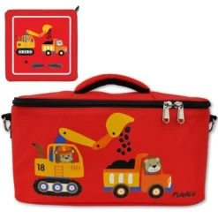 PUNALU Tasche Für Toniebox Inkl. Schutzfolie Passend Für Toniebox, Platz Für 30 Tonies, Ladegerät Und Kopfhörer, Set Toniebox Tasche + Toniebox Aufkleber