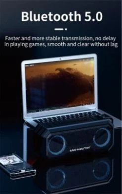 MonkeyTEC Bluetooth Lautsprecher TWS-SPK-X8 LED Party-Beleuchtung IPX7 Wasserfest Powerbankfunktion 3.000 MAh -Audio Rabatte 30119685 05