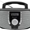 Soundmaster SCD1700SW Tragbarer Radiorecorder Digitalradio Boombox DAB+ UKW-PLL Radio CD-Player USB MP3 Hörbuchfunktion -Audio Rabatte 30119703 01