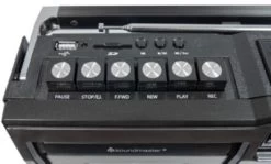 Soundmaster RR18SW Retro Radio Kassetten Rekorder Mit USB/SD Aufnahme -Audio Rabatte 30119725 03