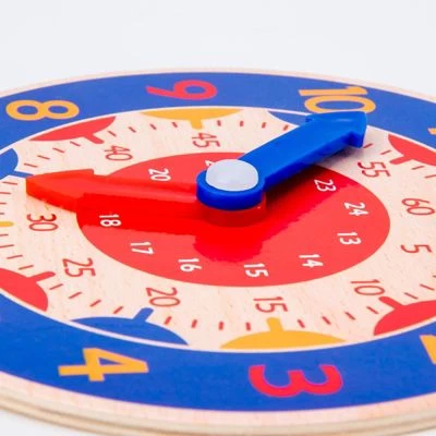Enbaoxin Zeit Erkenntnis Bunte Uhr Frühen Lernen Spielzeug Holz Kleine Uhr Puzzle Spielzeug Für Kinder Kinder 5 Enbaoxin Zeit Erkenntnis Bunte Uhr Frühen Lernen Spielzeug Holz Kleine Uhr Puzzle Spielzeug Für Kinder Kinder - Image 3