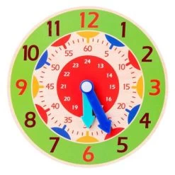Enbaoxin Zeit Erkenntnis Bunte Uhr Frühen Lernen Spielzeug Holz Kleine Uhr Puzzle Spielzeug Für Kinder Kinder