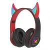 Syntek Teufel Ohr Bluetooth Kopfhörer Mit Mikrofon Stereo Musik RGB Blinkende Kabelloses Headset 5.0 Faltbarer Bluetooth-Kopfhörer -Audio Rabatte 30436715 01