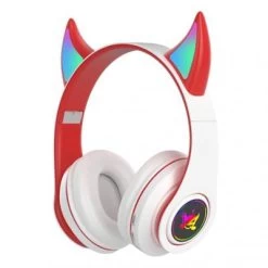 Brightake Kabelloses Headset 5.0 Faltbarer Bluetooth-Kopfhörer Teufel Ohr Bluetooth Kopfhörer Mit Mikrofon Stereo Musik RGB Blinkende