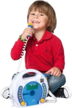 X4-TECH Kinder CD-Player Bobby Joey Inkl. USB / MP3 Und Mikrofone, Blau -Audio Rabatte 3566718 03