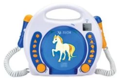 X4-TECH Kinder CD-Player Bobby Joey Inkl. USB / MP3 Und Mikrofone, Blau -Audio Rabatte 3566718 04