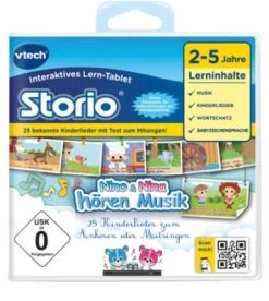 Storio 2 & 3 Lernspiel "Nino & Nina Hören Musik"