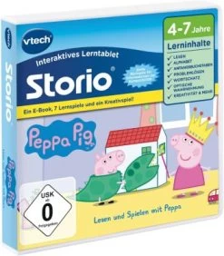 Storio Peppa Pig E-Book Mit 7 Lernspielen & 1 Kreativspiel