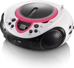 Lenco SCD-38 USB Rosa - Boombox CD-/MP3-Player Mit Radio Und USB-Anschluss -Audio Rabatte 7192990 03