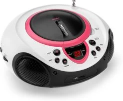 Lenco SCD-38 USB Rosa - Boombox CD-/MP3-Player Mit Radio Und USB-Anschluss -Audio Rabatte 7192990 04