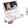 Lenco DVP-910PK - Tragbarer 9" DVD-Player Mit Fester Kopfstützenhalterung Und Kopfhörern, Pink -Audio Rabatte 8656255 01