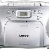 Lenco SCD-420SI - CD-Player Mit FM-Radio, Kassettenplayer Und Kopfhöreranschluss, Silber
